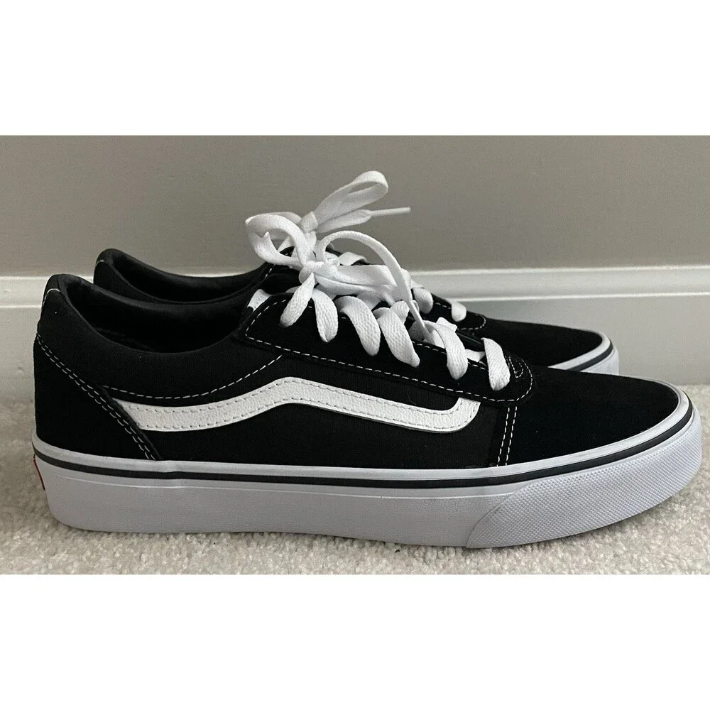 Vans Youth 7 Old Skool Canvas Low Top Skate Sneaker NEW
